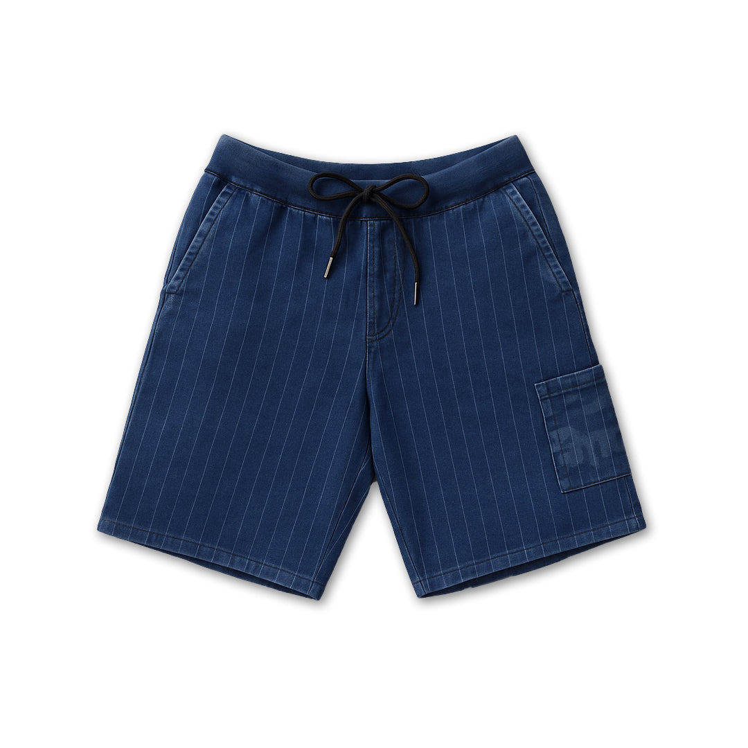 Navy Haze Denim Shorts - (Blue) by Instinct First