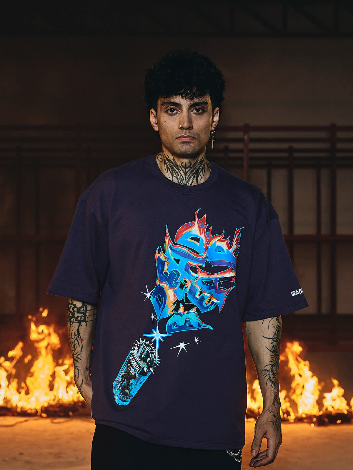 Lighter Tee Purple by DEADBEAR