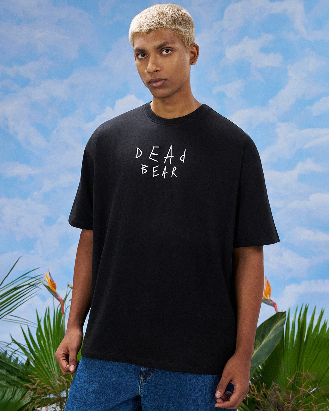 Scribbled Logo Tee Black by DEADBEAR