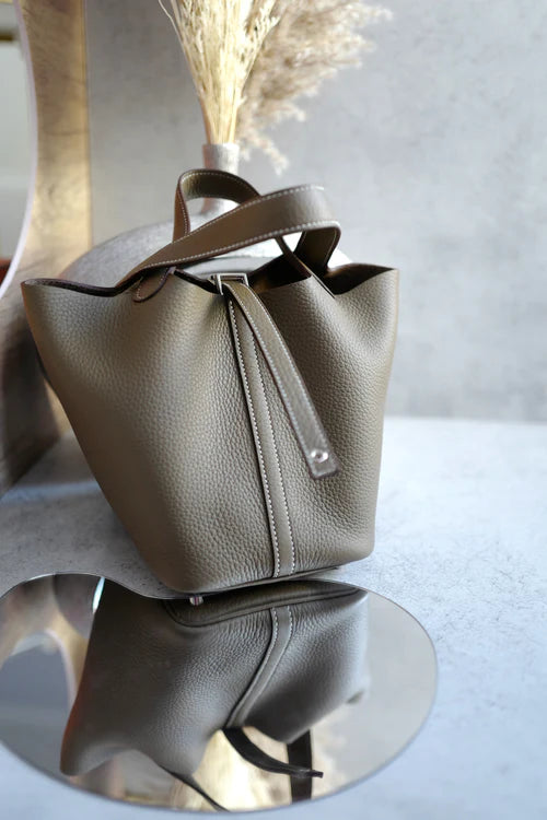 Hermès Picotin 18 – Etoupe Togo Leather with Palladium Hardware (BNIB, W Stamp) - Zeuskicks