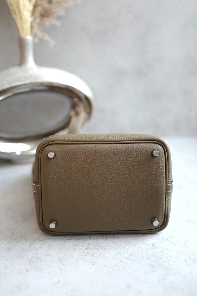 Hermès Picotin 18 – Etoupe Togo Leather with Palladium Hardware (BNIB, W Stamp) - Zeuskicks