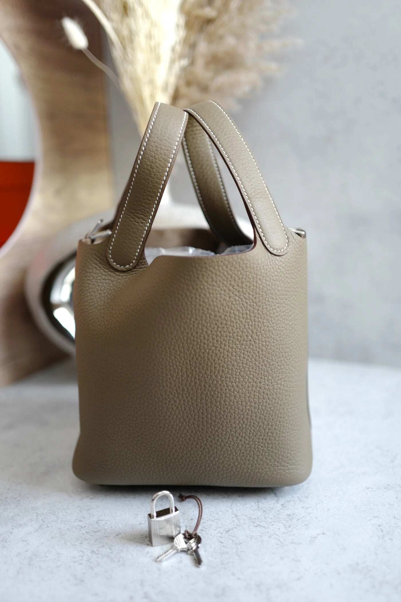 Hermès Picotin 18 – Etoupe Togo Leather with Palladium Hardware (BNIB, W Stamp) - Zeuskicks