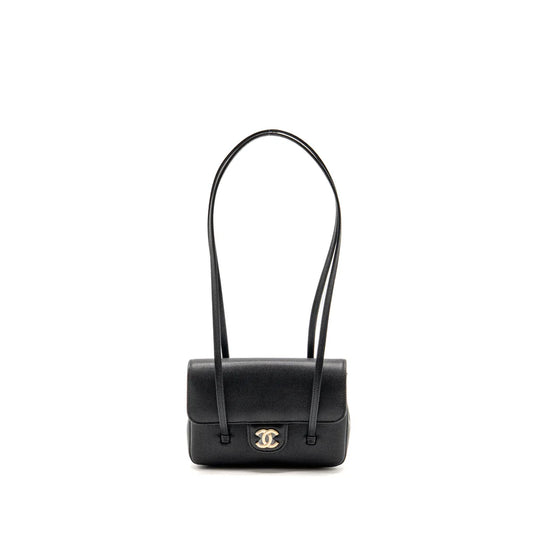 Chanel 26P Preppy Coco Clutch Shoulder Bag – Black Caviar Leather - Zeuskicks