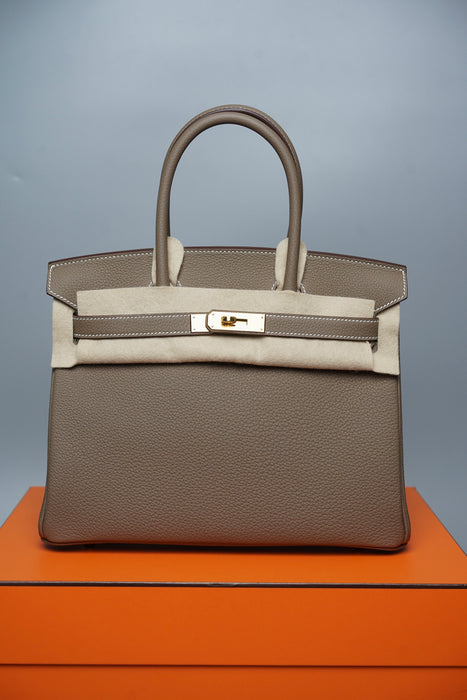 Hermès Birkin 30 – Étoupe Togo with Gold Hardware