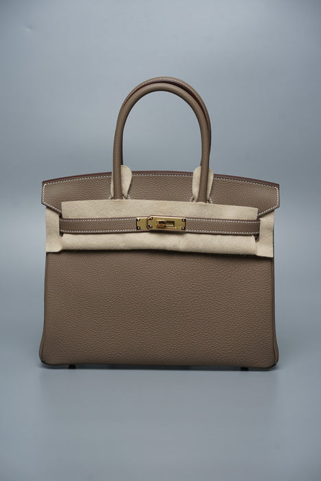 Hermès Birkin 30 – Étoupe Togo with Gold Hardware
