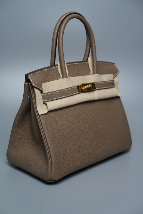 Hermès Birkin 30 – Étoupe Togo with Gold Hardware
