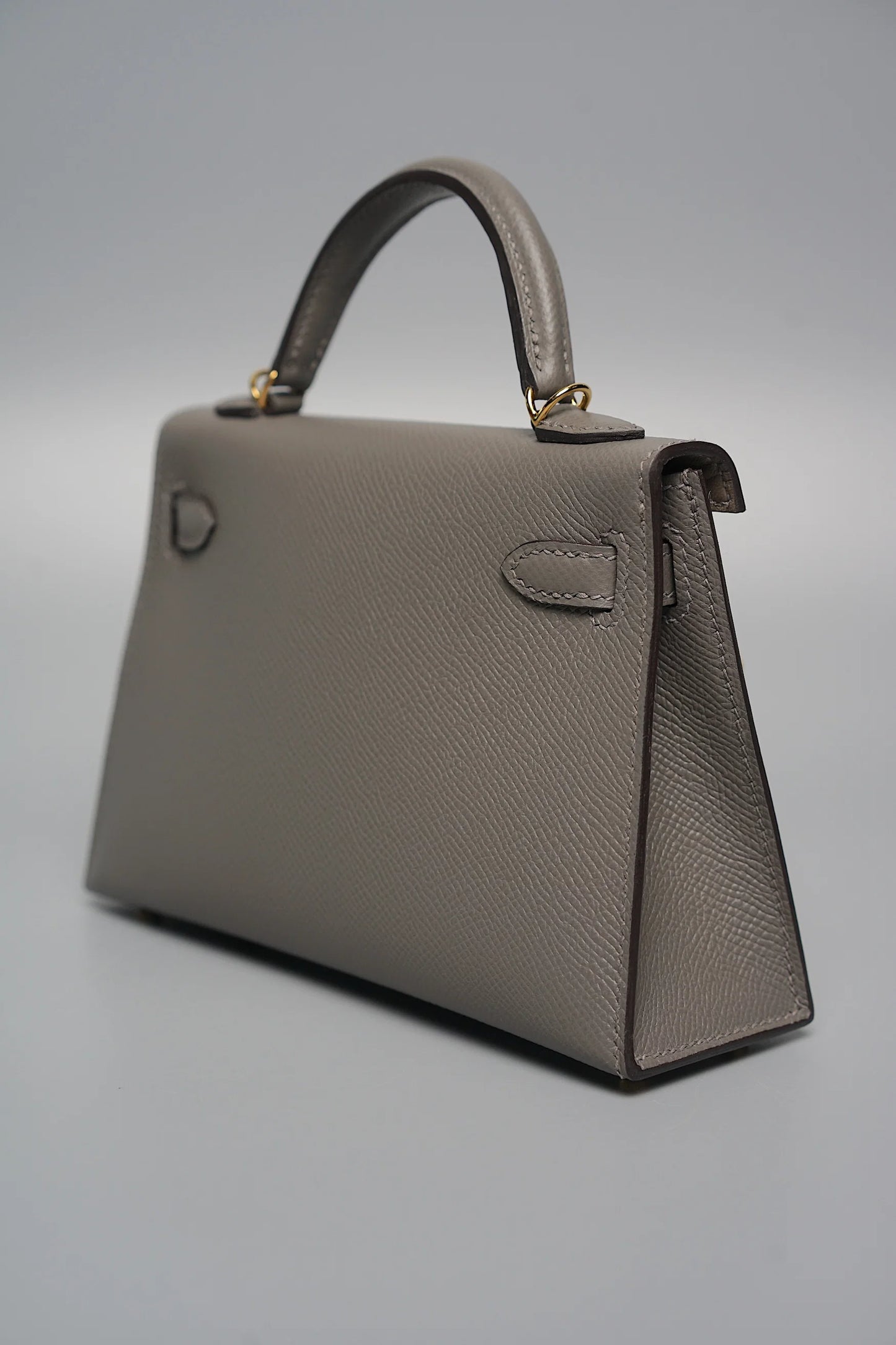Hermès Kelly 20 Mini – Gris Meyer Epsom with Gold Hardware