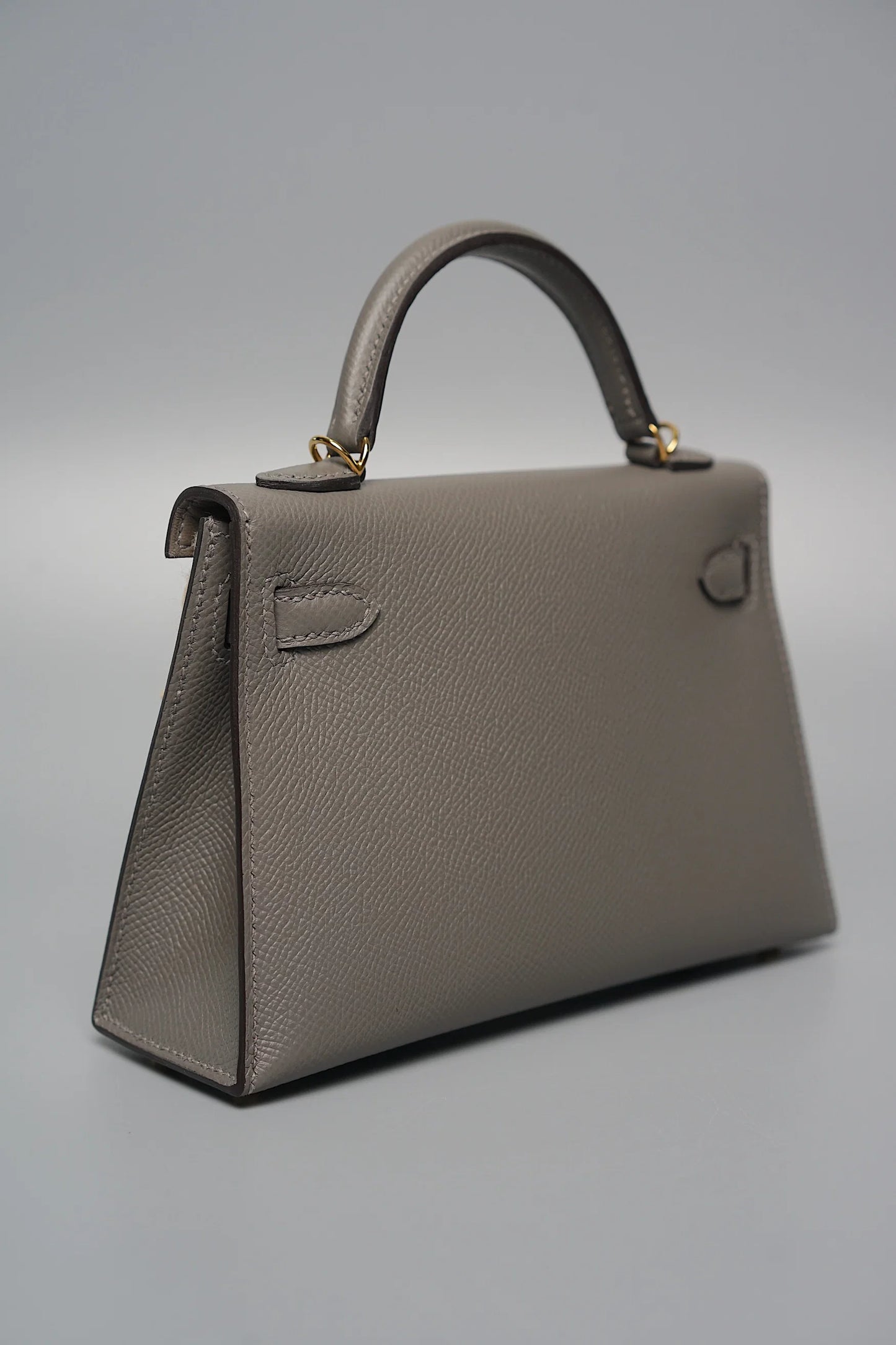 Hermès Kelly 20 Mini – Gris Meyer Epsom with Gold Hardware