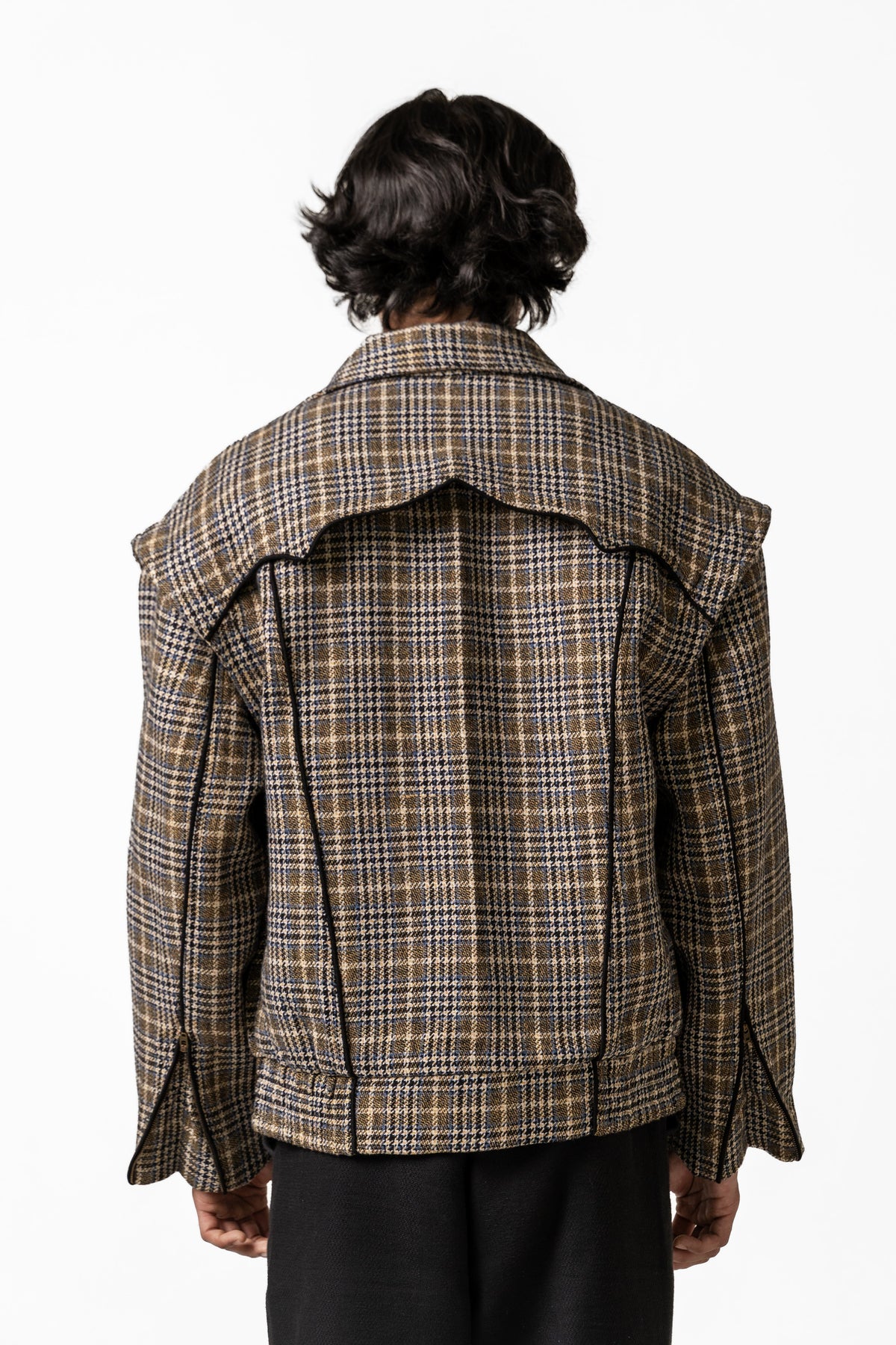 Plaid Bomber Jacket by FARAK