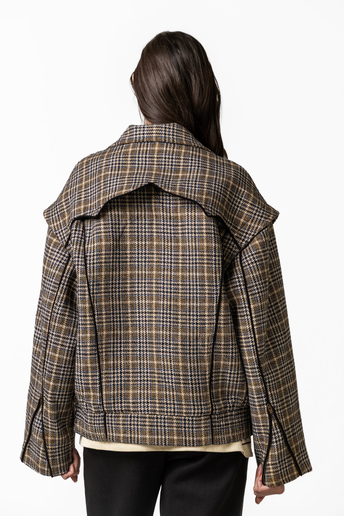 Plaid Bomber Jacket by FARAK