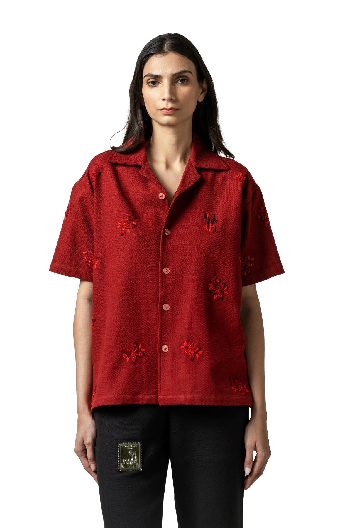 Crimson Handmade Shirt by FARAK