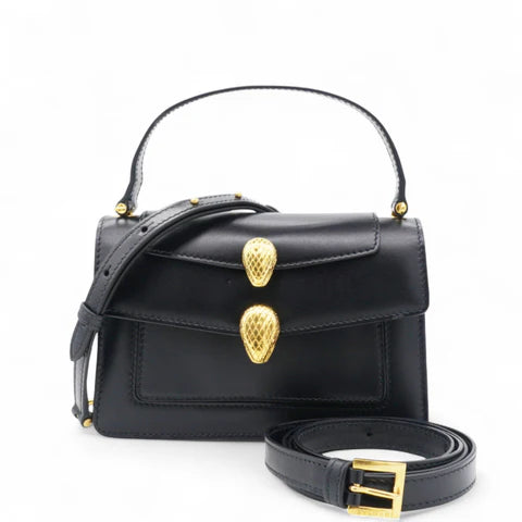 Bvlgari x Alexander Wang Serpenti Tote & Shoulder Bag – Black