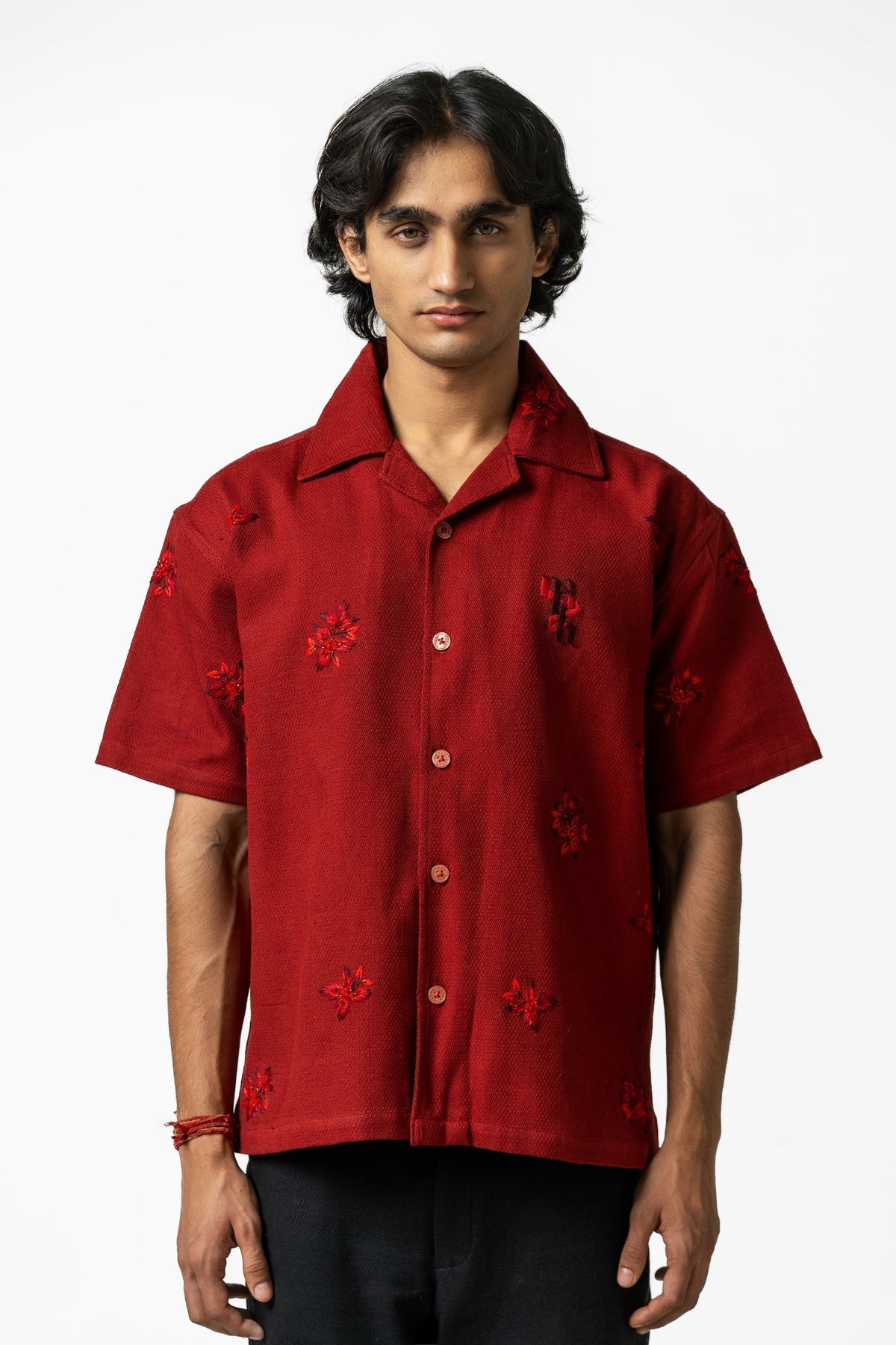 Crimson Handmade Shirt by FARAK