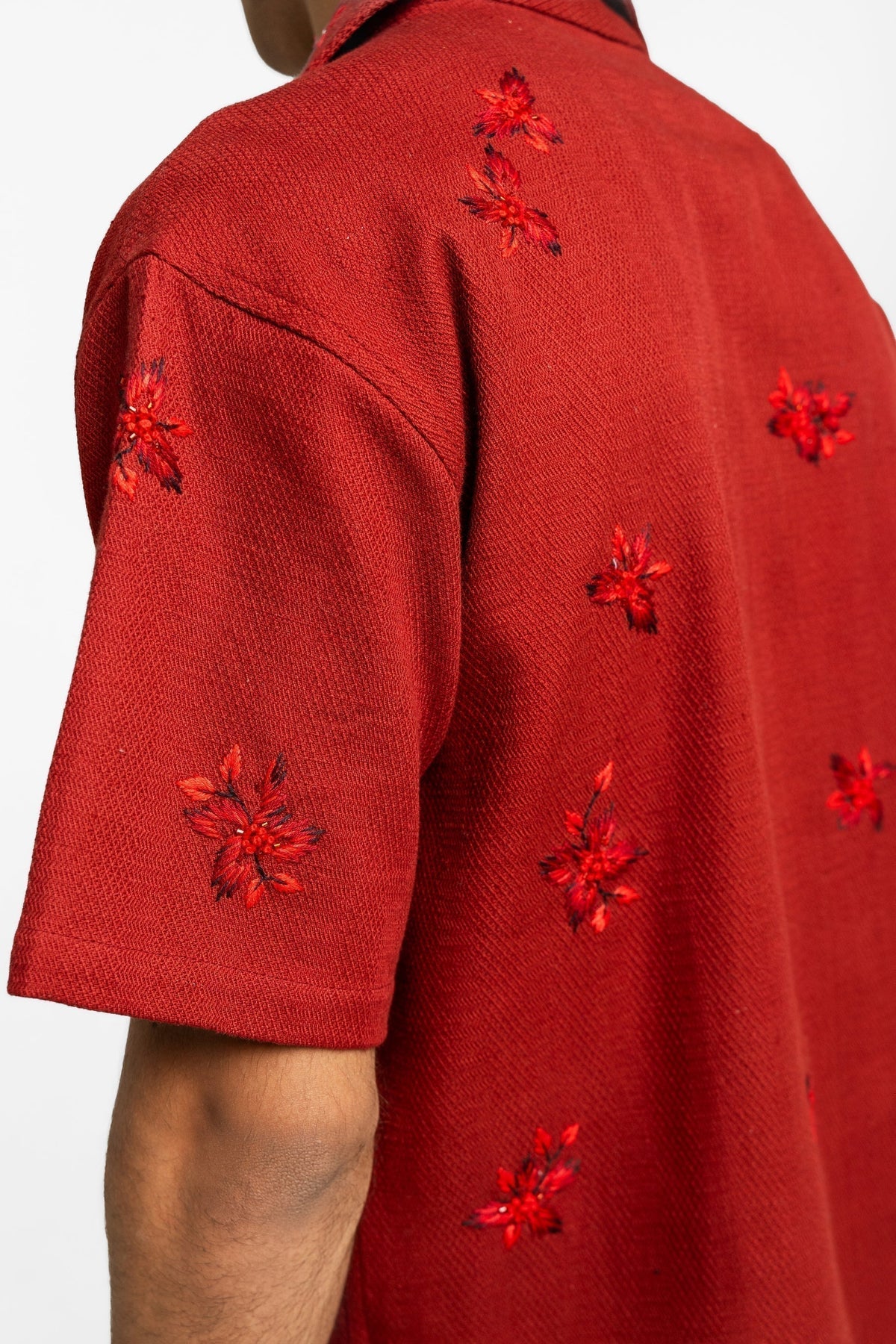 Crimson Handmade Shirt by FARAK