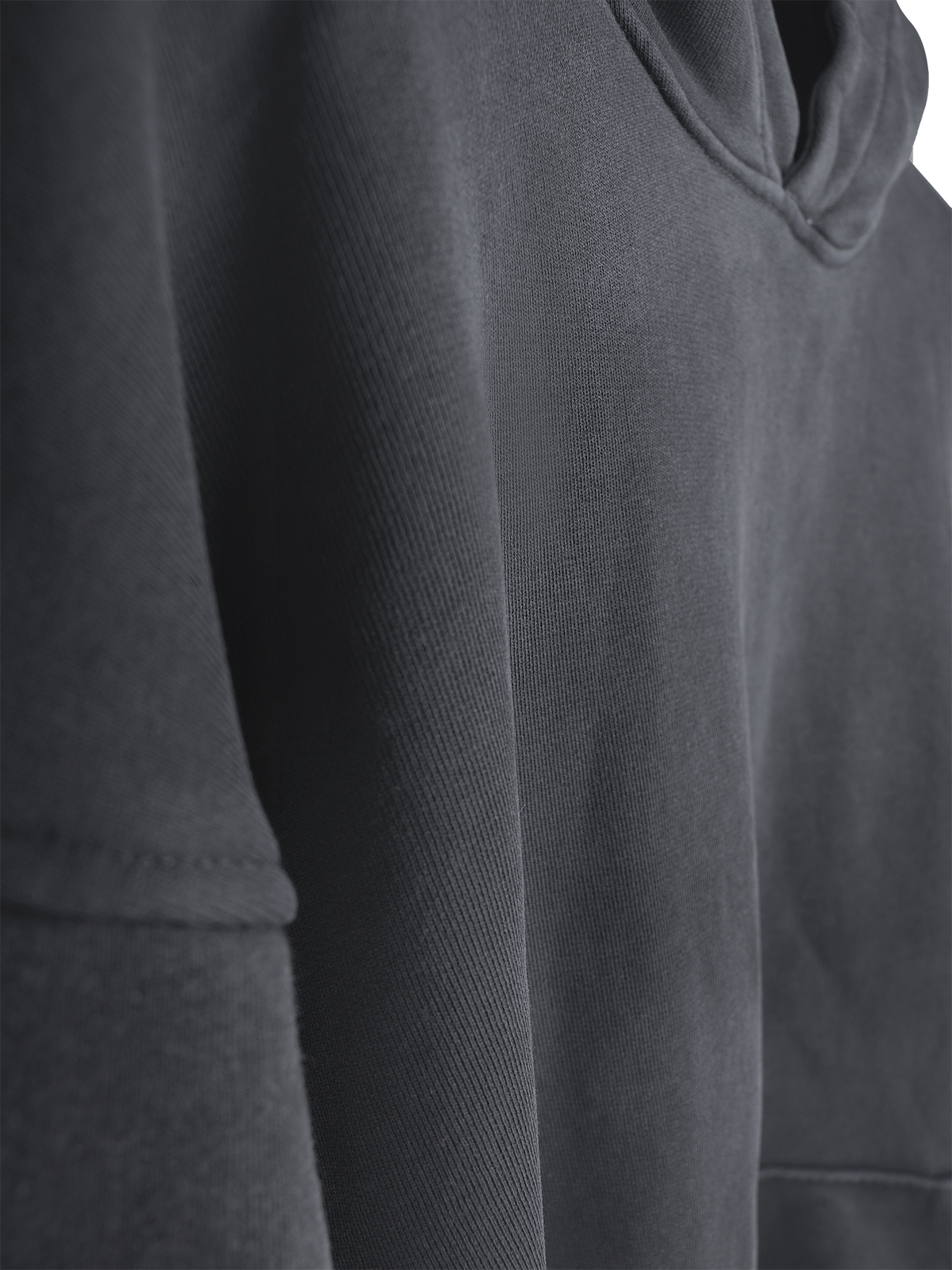 OVERDYED HEAVY WEIGHT HOODIE (BLACK) by GREY AREA