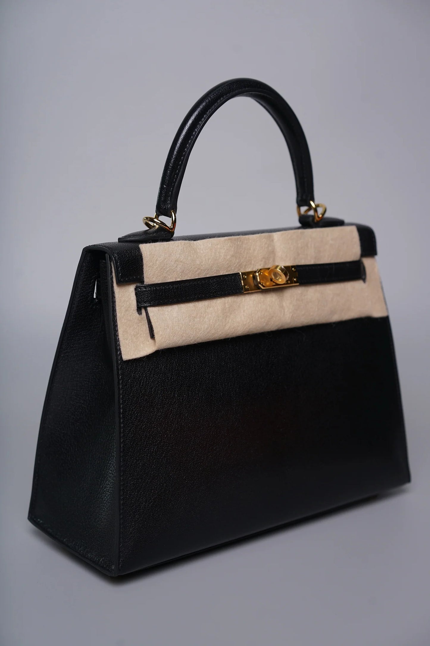 Hermès Mini Kelly II – Noir Black Epsom with Électrum Hardware - Zeuskicks