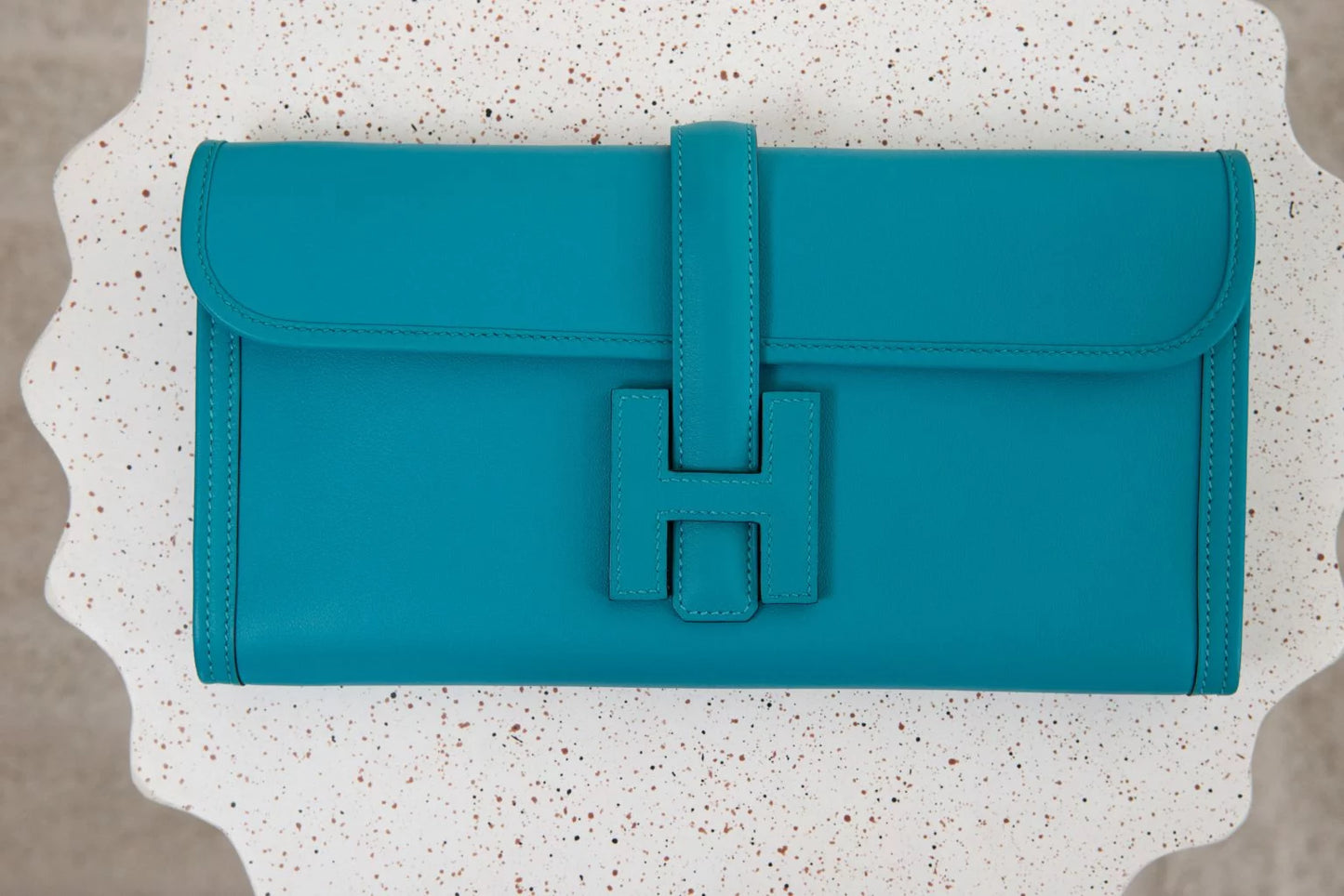 Hermès Jige Elan 29 Clutch – Blue Frida Clemence Leather - Zeuskicks