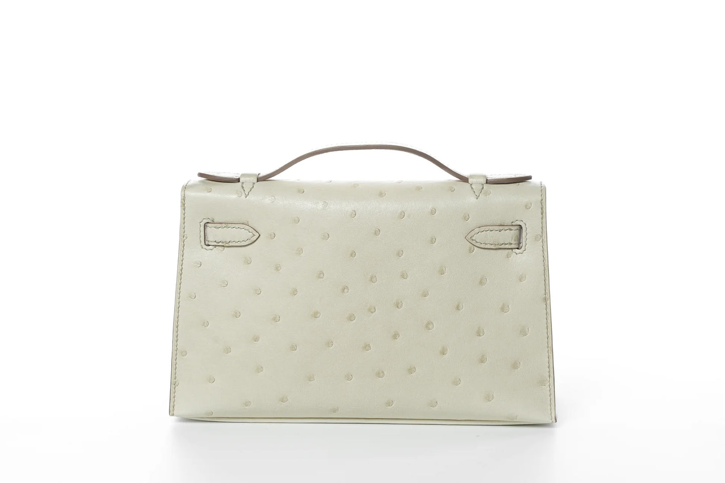 Hermès Kelly Pochette 22 – Ostrich Beton with Gold Hardware - Zeuskicks