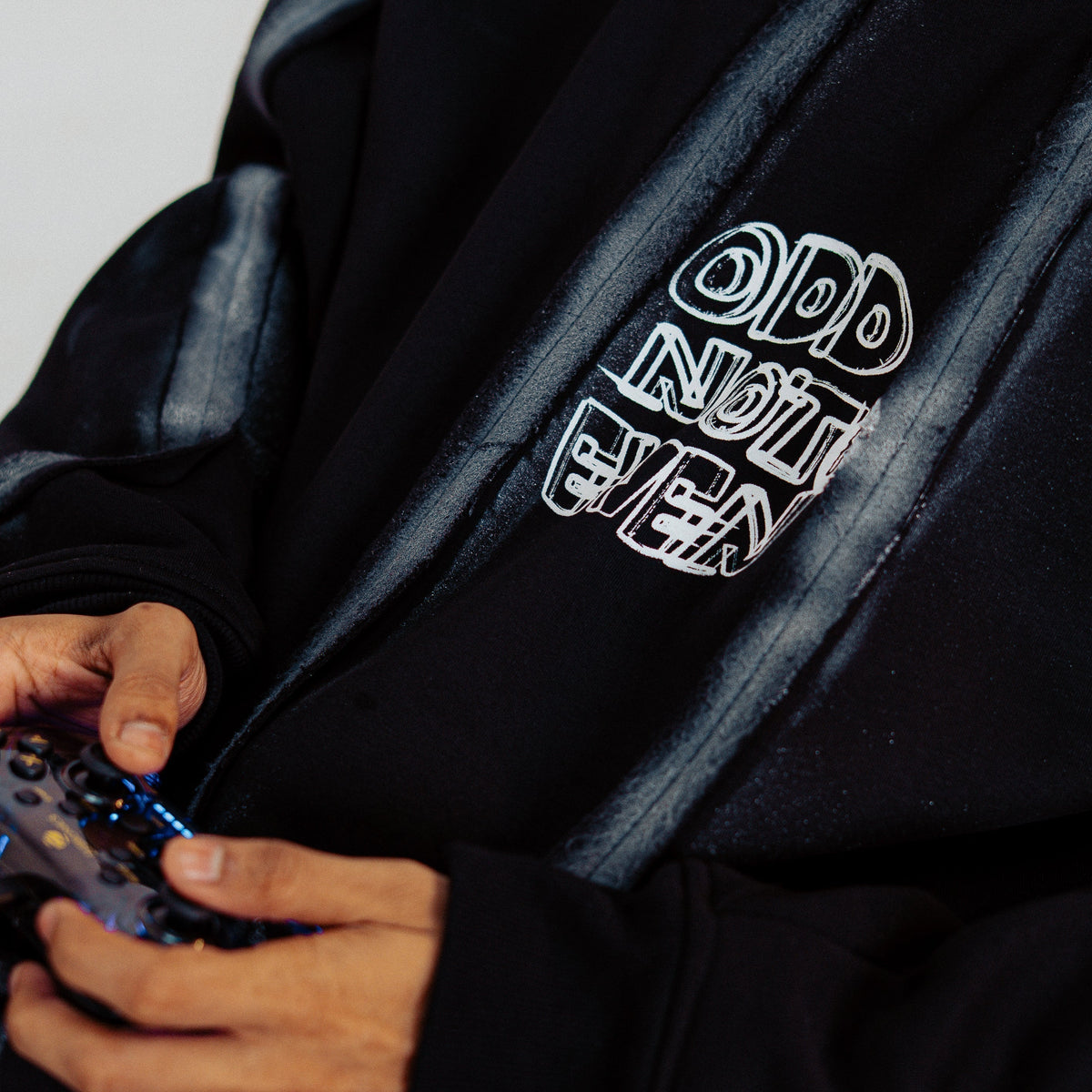 Spray Black Hoodie by oddnoteven