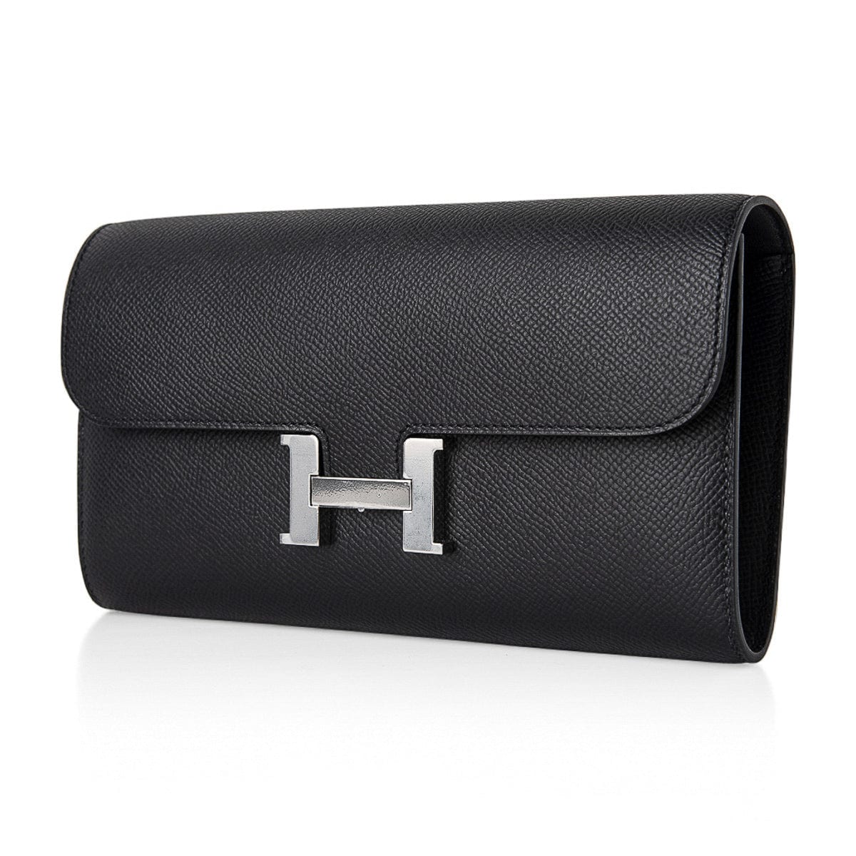 Hermès Constance Long To Go Wallet – Black Epsom with Palladium Hardware