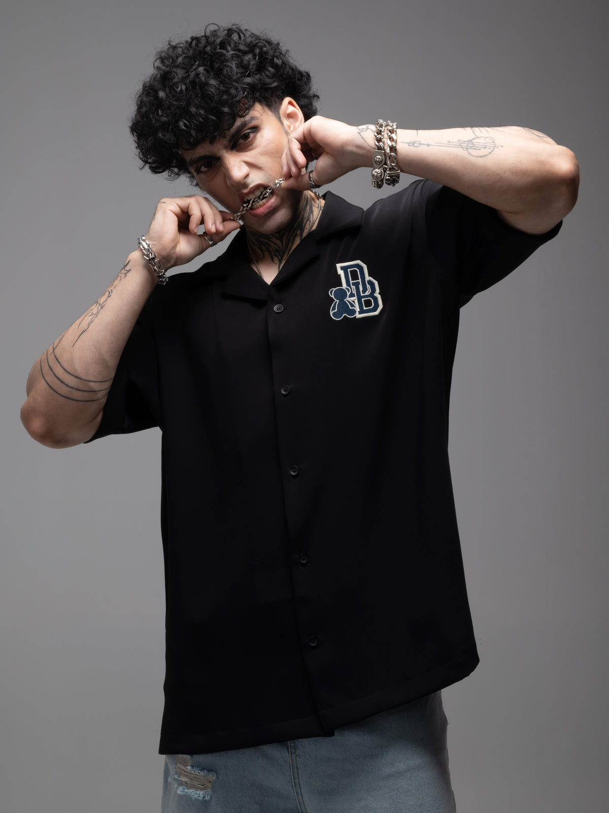 Bowling Shirt Black by DEADBEAR