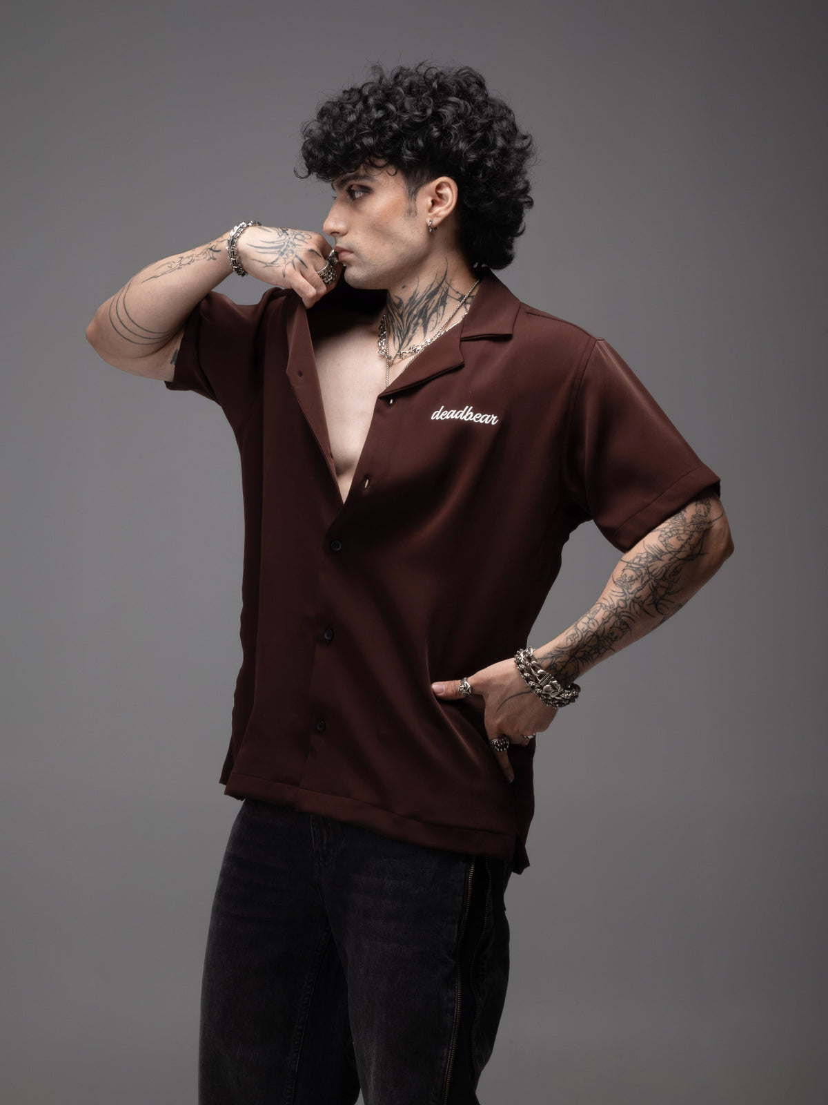 Bowling Shirt Brown by DEADBEAR