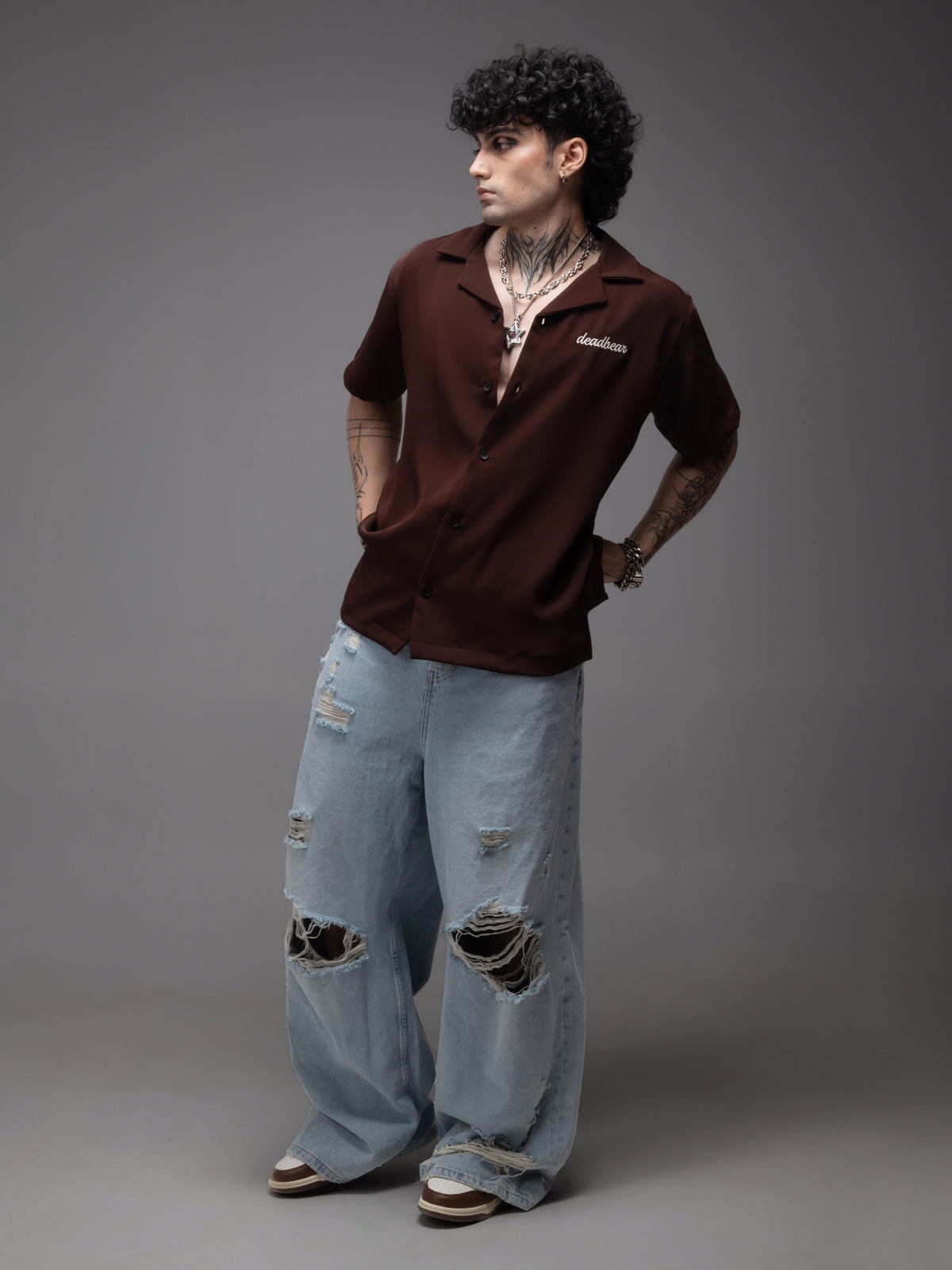 Bowling Shirt Brown by DEADBEAR