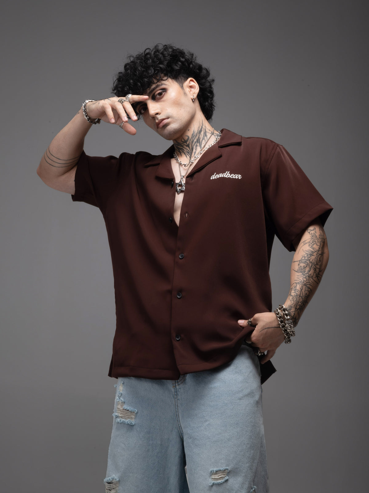 Bowling Shirt Brown by DEADBEAR