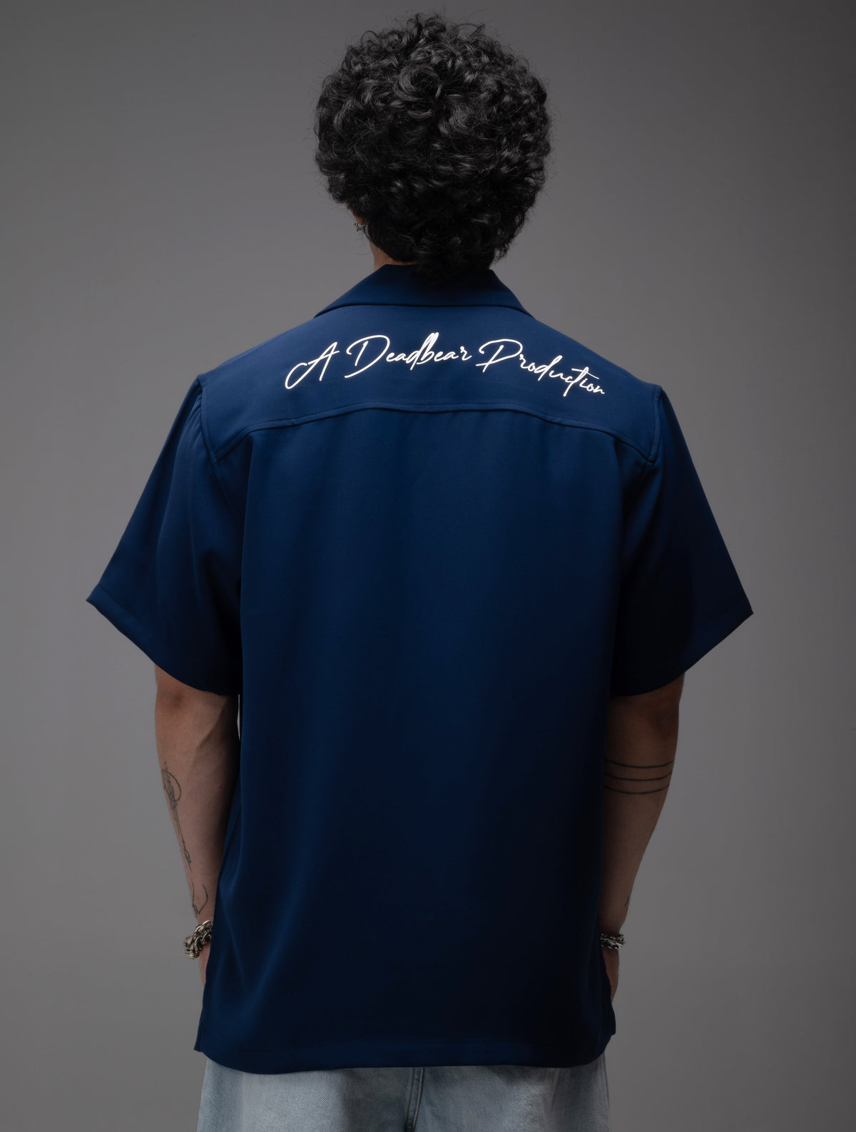 Bowling Shirt Blue by DEADBEAR