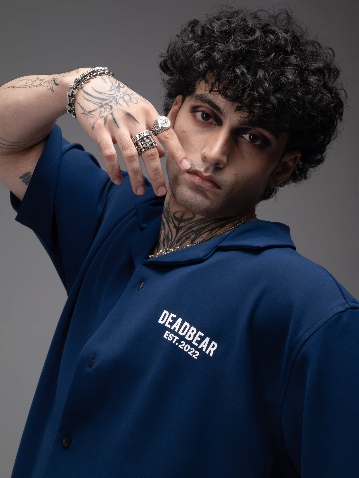 Bowling Shirt Blue by DEADBEAR