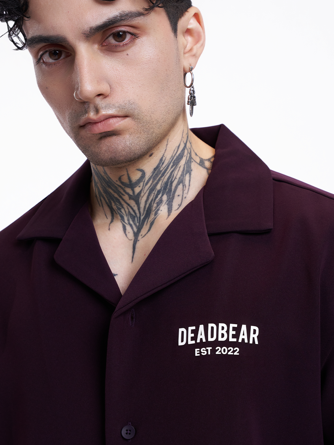 Bowling Shirt Deep Plum by DEADBEAR