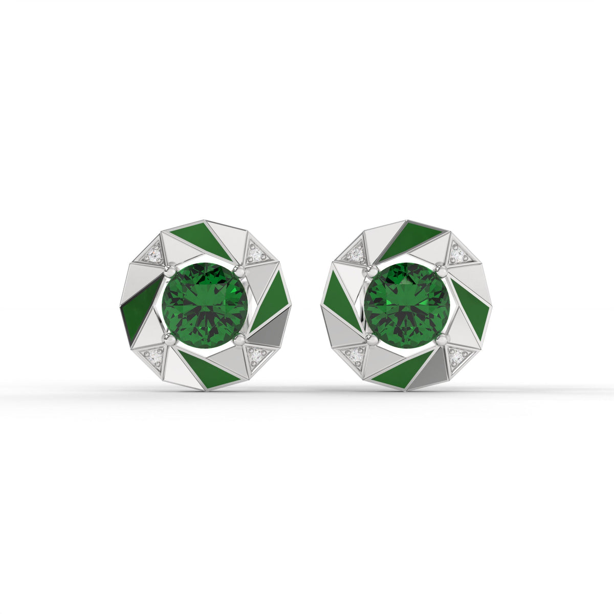COSMIC STUDS (Green) by The Noble Sculptor