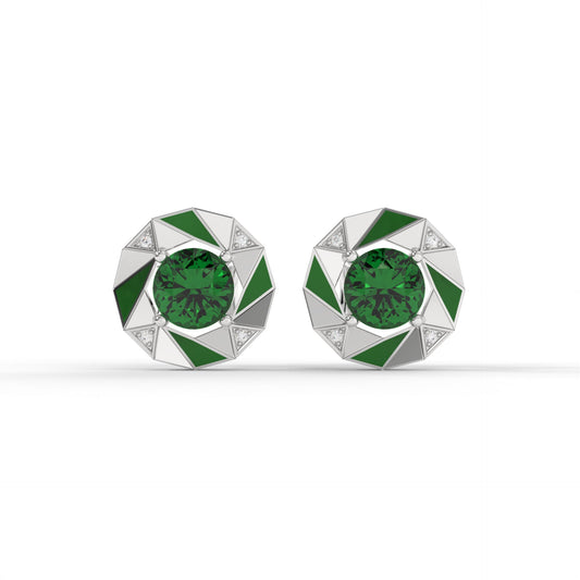 COSMIC STUDS (Green) by The Noble Sculptor