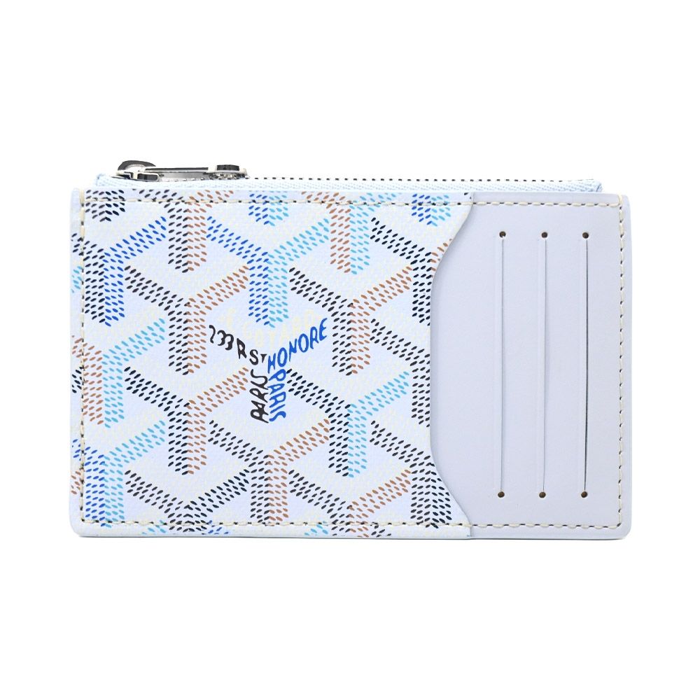 Goyard Bourbon Zipper Card Holder – Polar Blue - Zeuskicks
