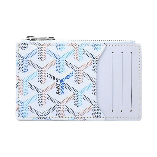 Goyard Bourbon Zipper Card Holder – Polar Blue - Zeuskicks