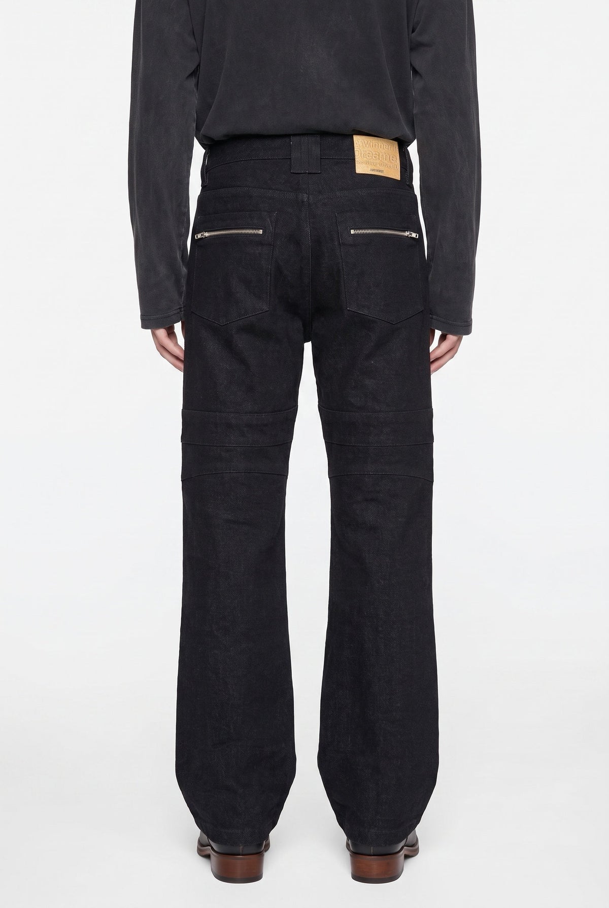 Biker Jeans - Black Slub - RTW by Leave The Rest