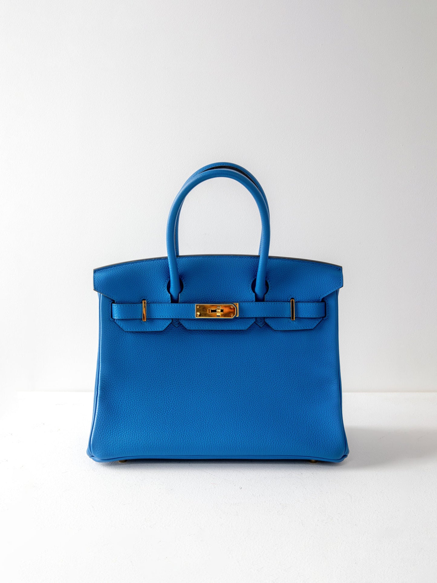 Hermès Birkin 30 Bleu Zellige Togo Gold Hardware