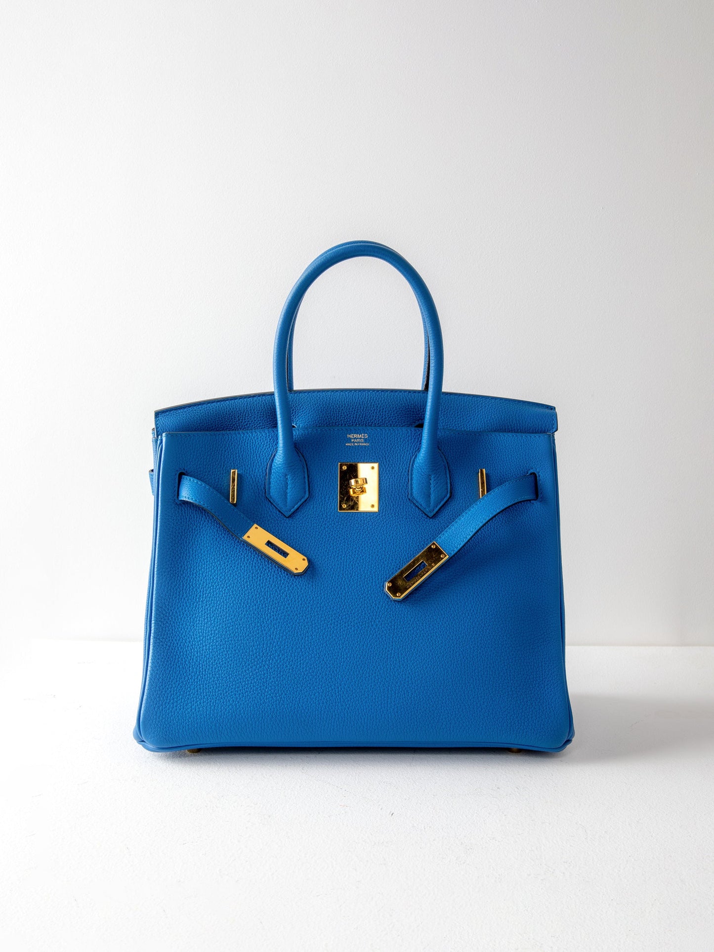 Hermès Birkin 30 Bleu Zellige Togo Gold Hardware