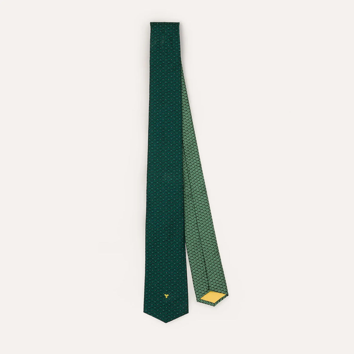 Goyard Eldredge Bicolore tie in Green