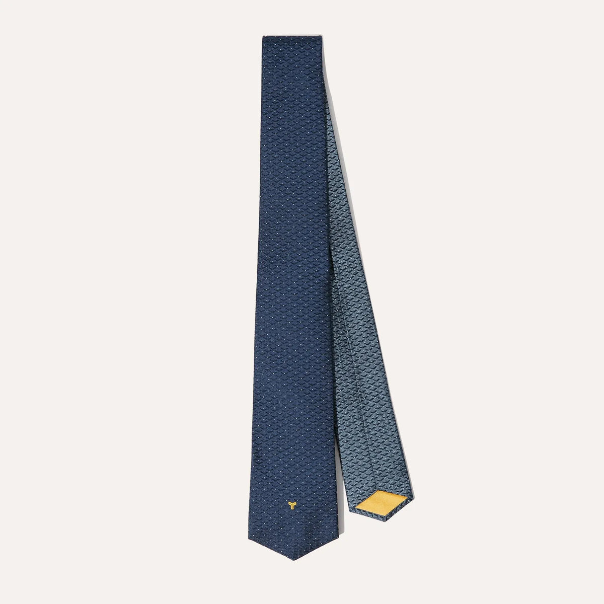Goyard Eldredge Bicolore tie in Navy Blue & Sky Blue