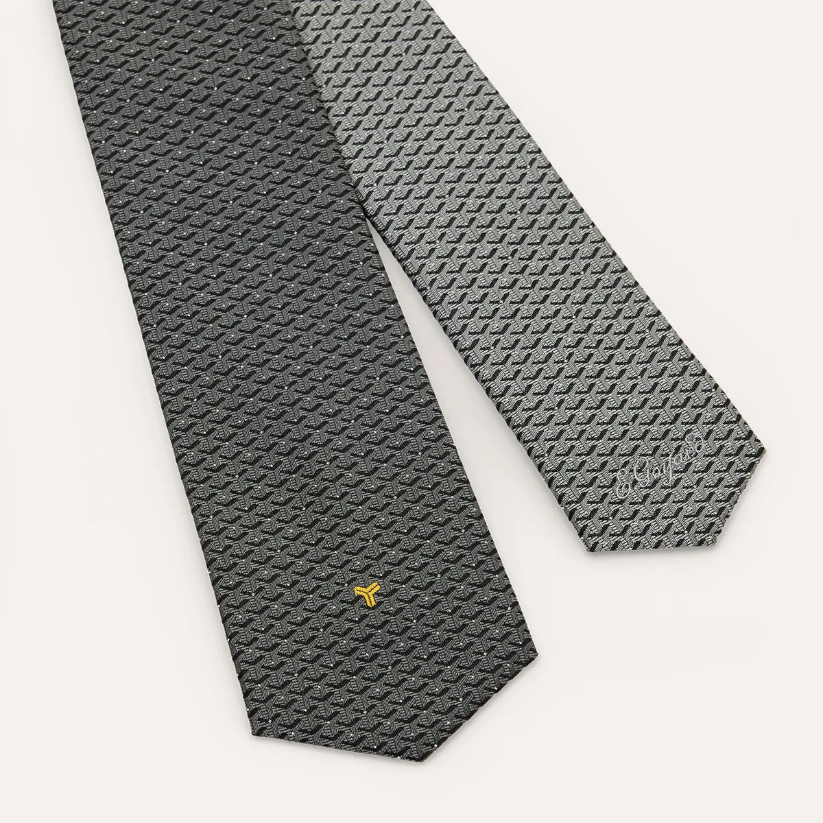 Goyard Eldredge Bicolore tie in Grey