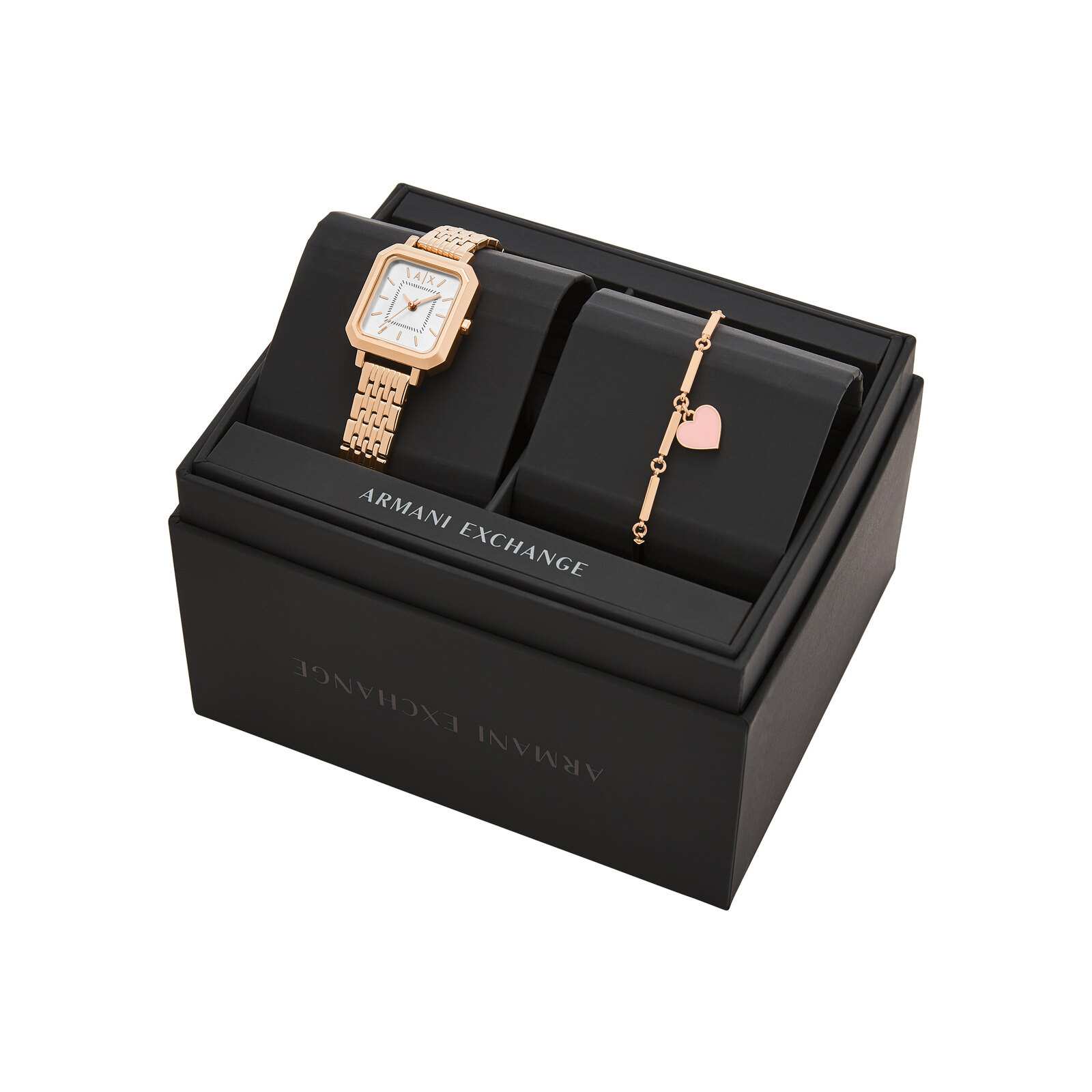 Armani Exchange AX7164SET Women's analog watch with silver dial