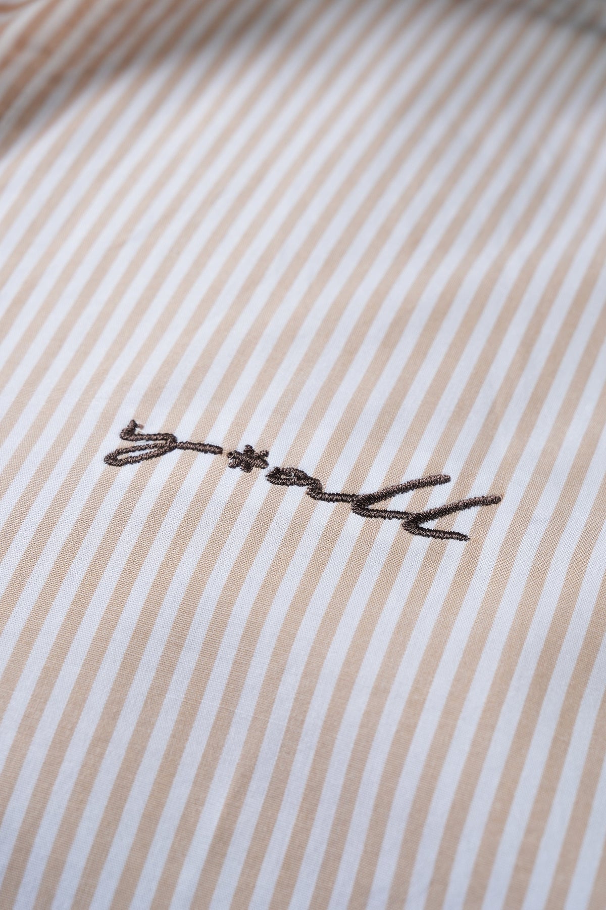 Rebel - Beige Pinstripe Shirt by Y*All