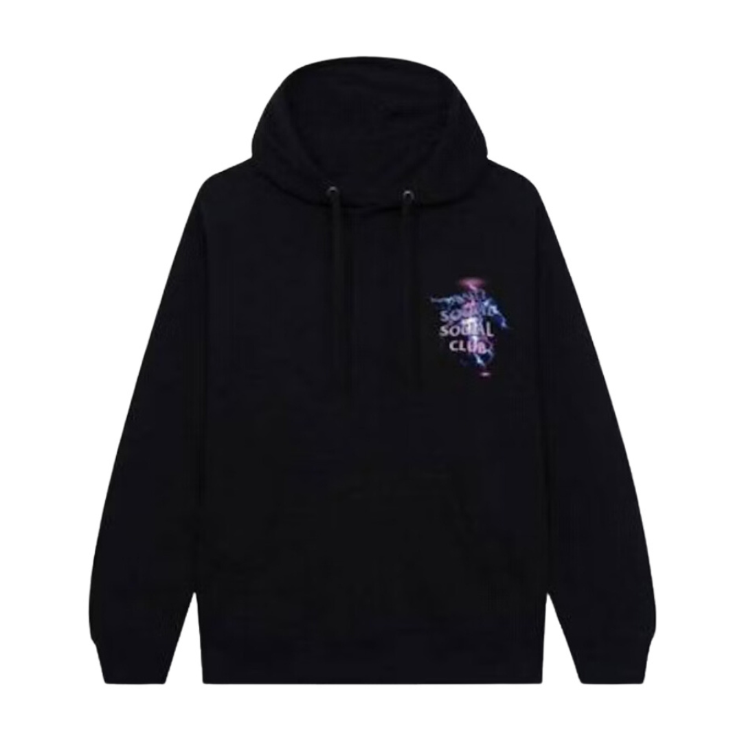 Anti Social Social Club Bolt From The Blue Hoodie Black by ASSC