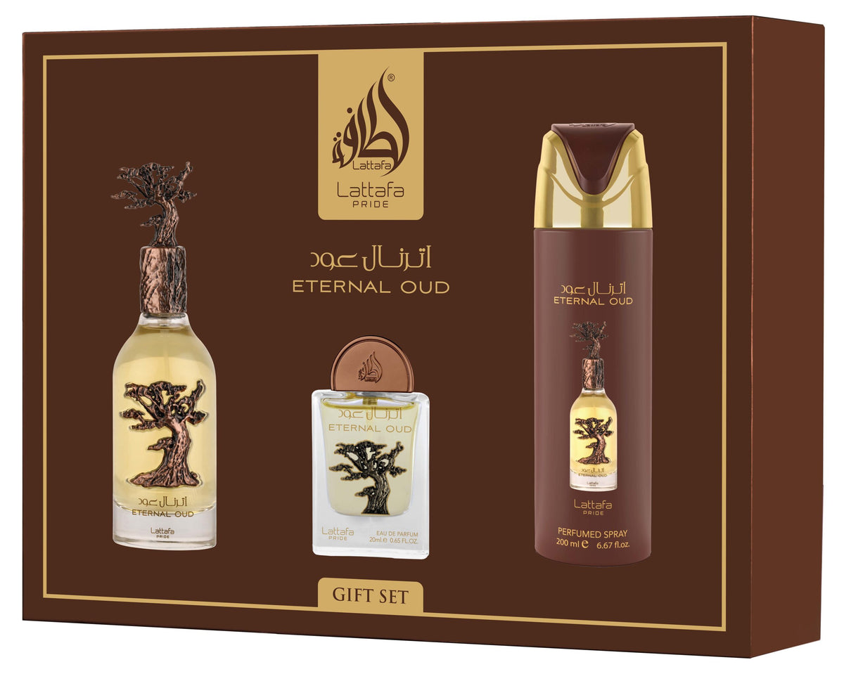 Lattafa Eternal Oud 3-Piece Gift Set official product image