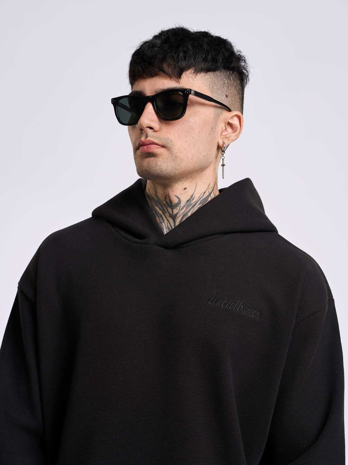 Co-ord Hoodie Black by DEADBEAR