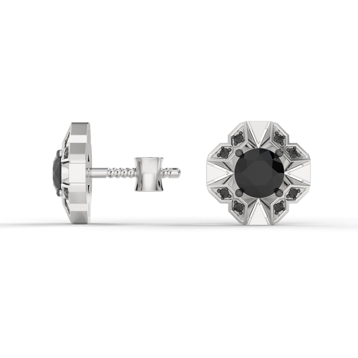 ETERNA STUDS (Black) by The Noble Sculptor