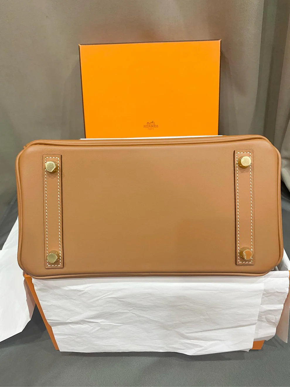 Hermès Birkin 25 Swift Leather – Biscuit (Biscotto) with Gold Hardware - Zeuskicks