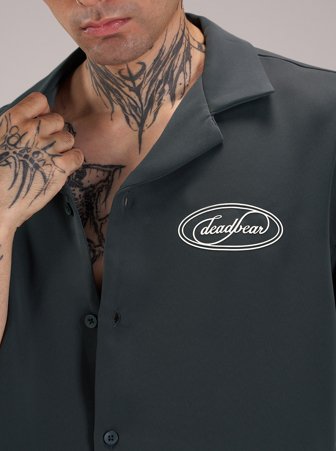 Signature Bowling Shirt Grey by DEADBEAR