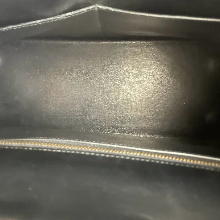 Hermès Vintage Kelly 28 Sellier – Black Box Calf Leather with Gold Hardware - Zeuskicks